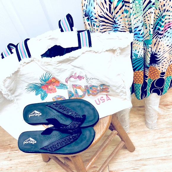 Tropical Print Sundresss XL - Picture 6 of 6